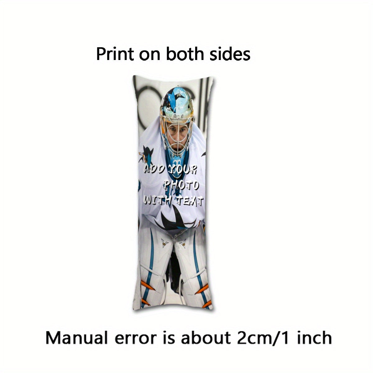 Get a personalized Custom Long Body Pillow Cover featuring any photo, made from soft short plush with a dual-sided print. This makes a perfect Christmas gift, measuring 50.8x137.16 cm and does not come with a pillow core.