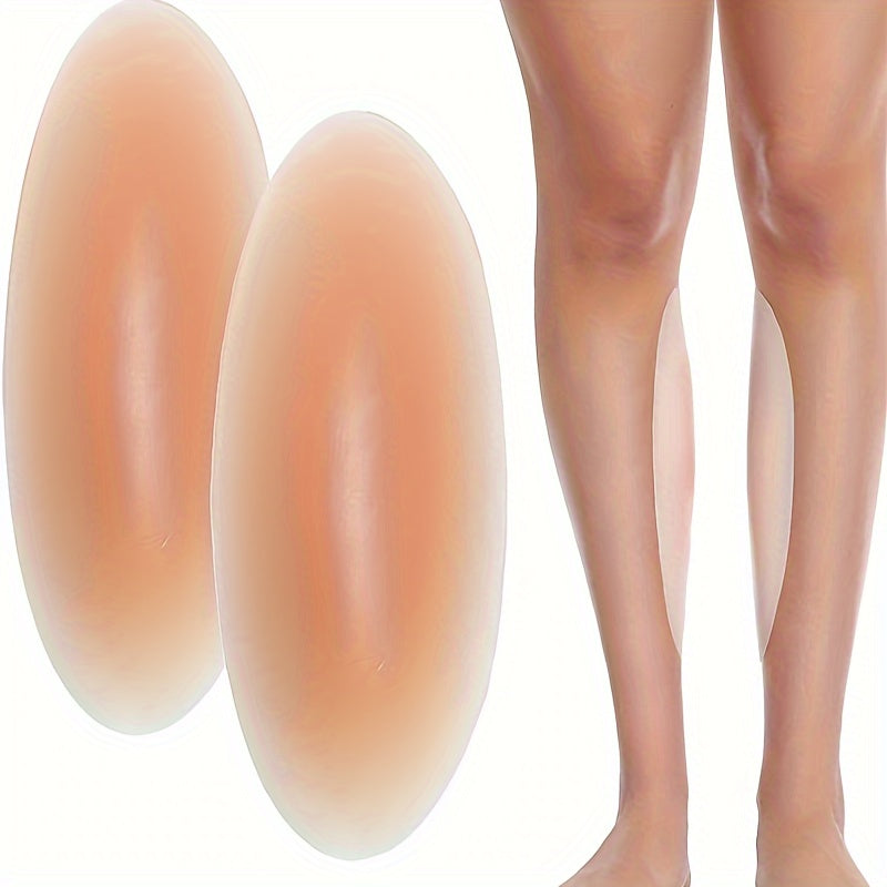 Silicone self-adhesive calf pads for women's lingerie and underwear, thin and invisible for leg correction.