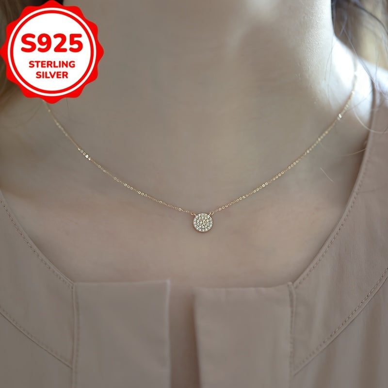 A Stunning Wannian S925 Silver French Romantic Starry Sky Clavicle Chain Necklace for Women, with a Japanese Korean Style that is Simple, Versatile, and Classic. This Necklace exudes Fashionable Temperament and Light Luxury.