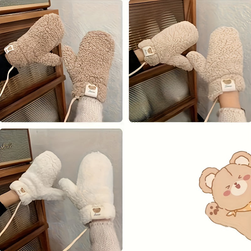 Keep your hands warm this winter with our Teddy Bear Cashmere Mittens. These mittens are made from 100% cashmere, ensuring a cozy and luxurious feel. The elastic design provides a snug fit, while the cute animal pattern adds a touch of whimsy. Perfect