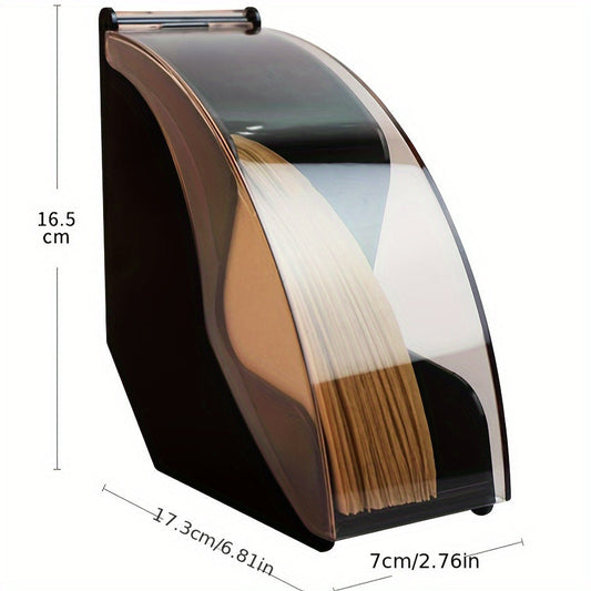 Акриловая коробка для фильтров для кофе, ручного приготовления, пылезащитная, 1 шт. для хранения кофейного бара, идеально подходит для организации кофейных принадлежностей.