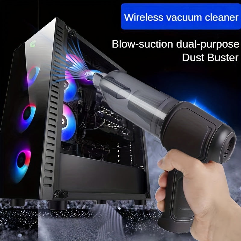 This computer vacuum cleaner efficiently removes dust and other debris from computer parts, small crevices, and household or car items. Its compact size makes it portable and convenient for