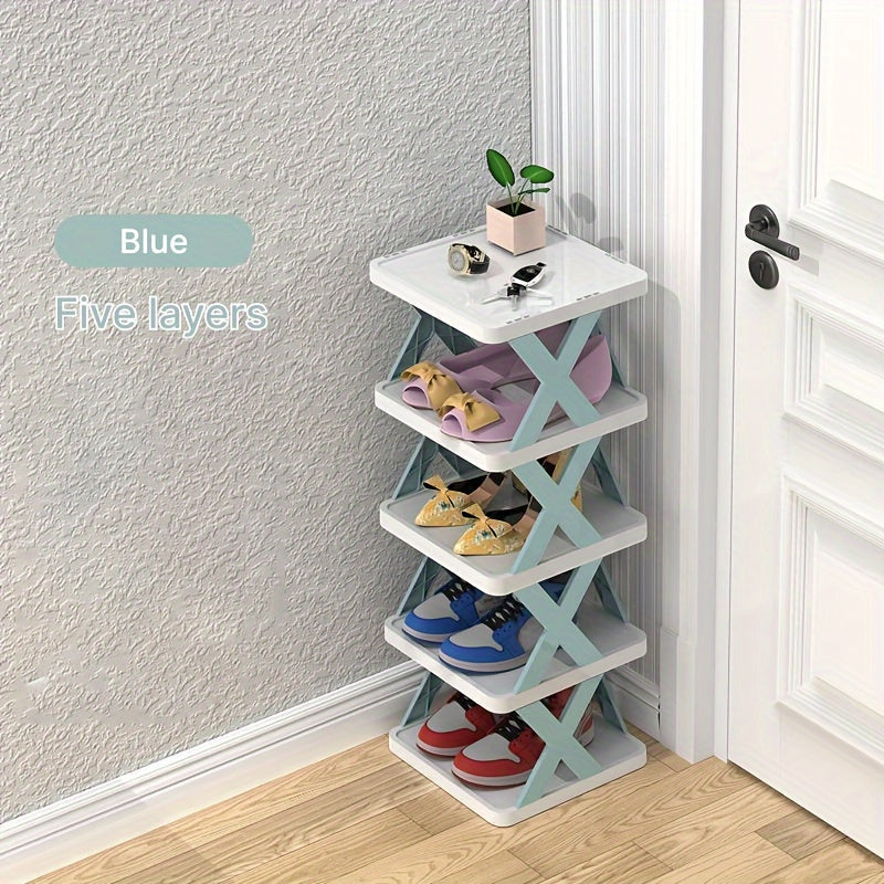 A Convenient Multi-Layer Shoe Rack with Space-Saving Foldable Design - Simple Assembly, Suitable for Any Room