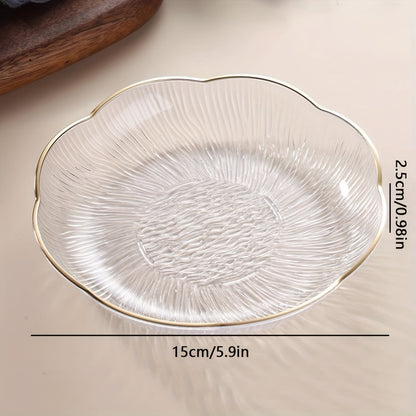 Luxurious crystal-textured plastic fruit bowl for living room decor.