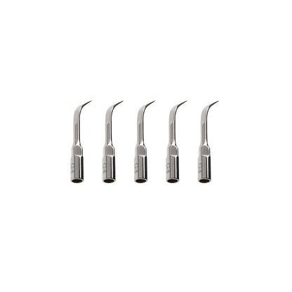 Set of 5 stainless steel dental cleaning tools for gum health and teeth cleaning. Includes non-electric interdental brushes and pick, battery-free.