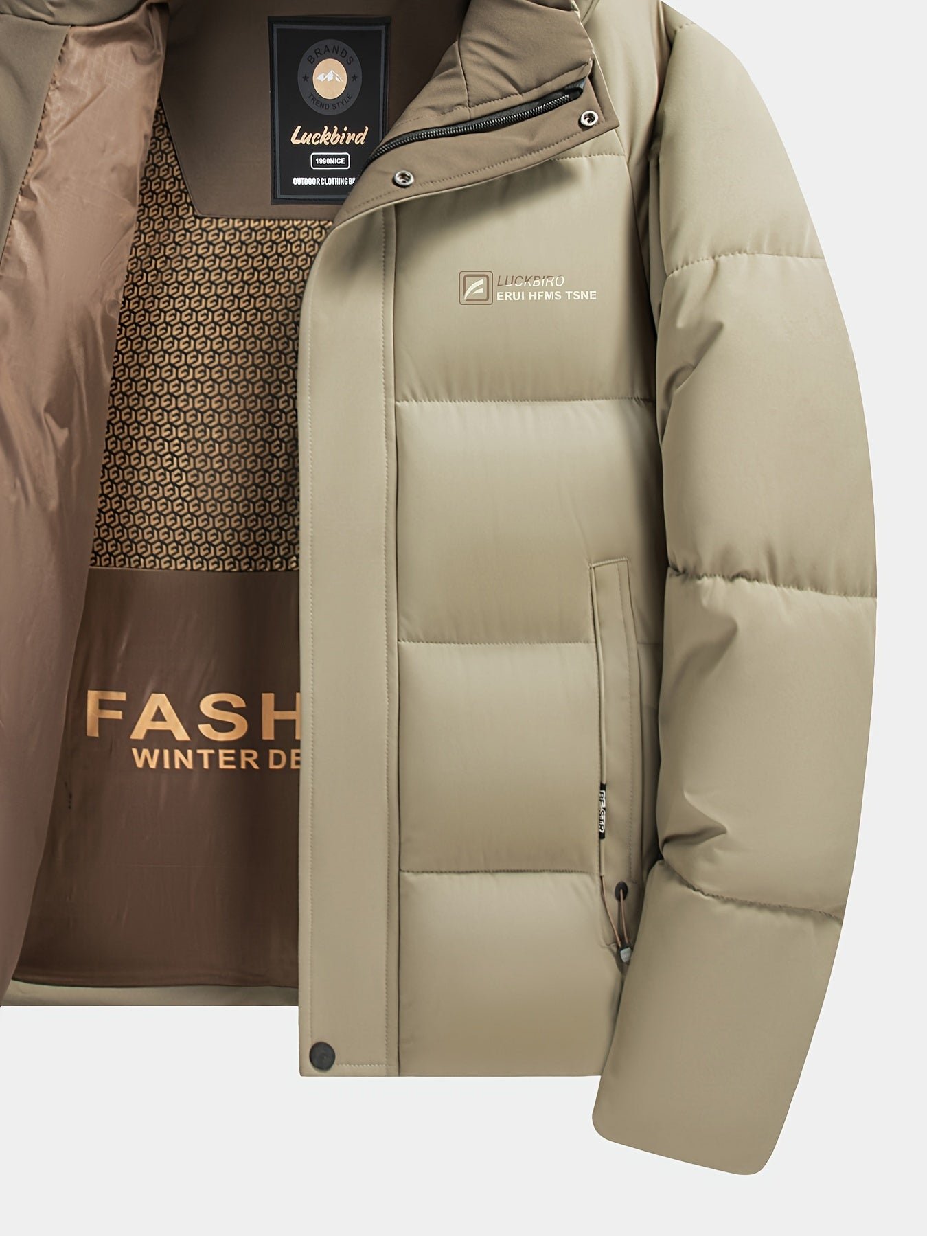 Stylish winter jacket for men with removable hood - perfect for business or outdoor use