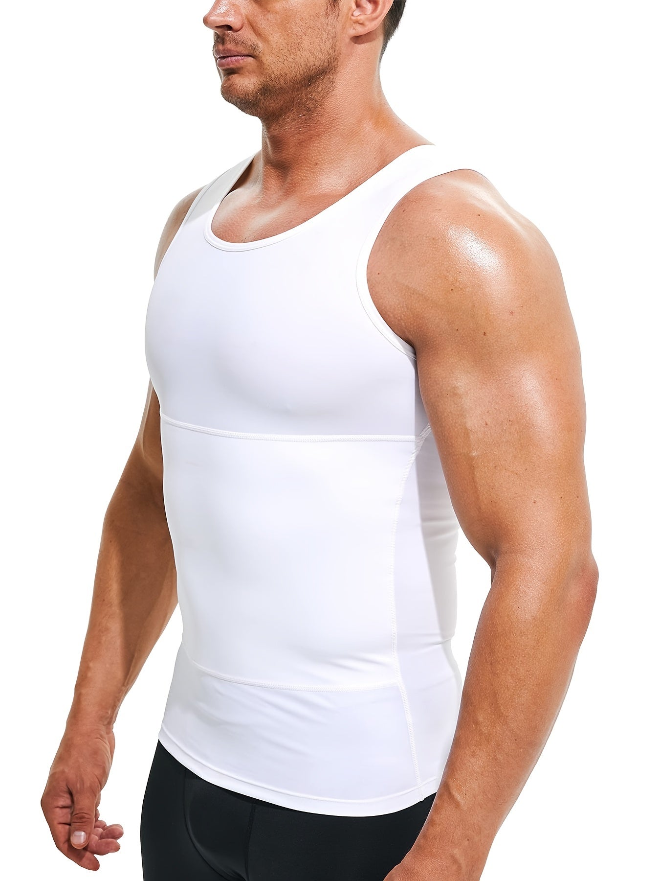 Men's Compression Sweat Vest for Workout Slimming