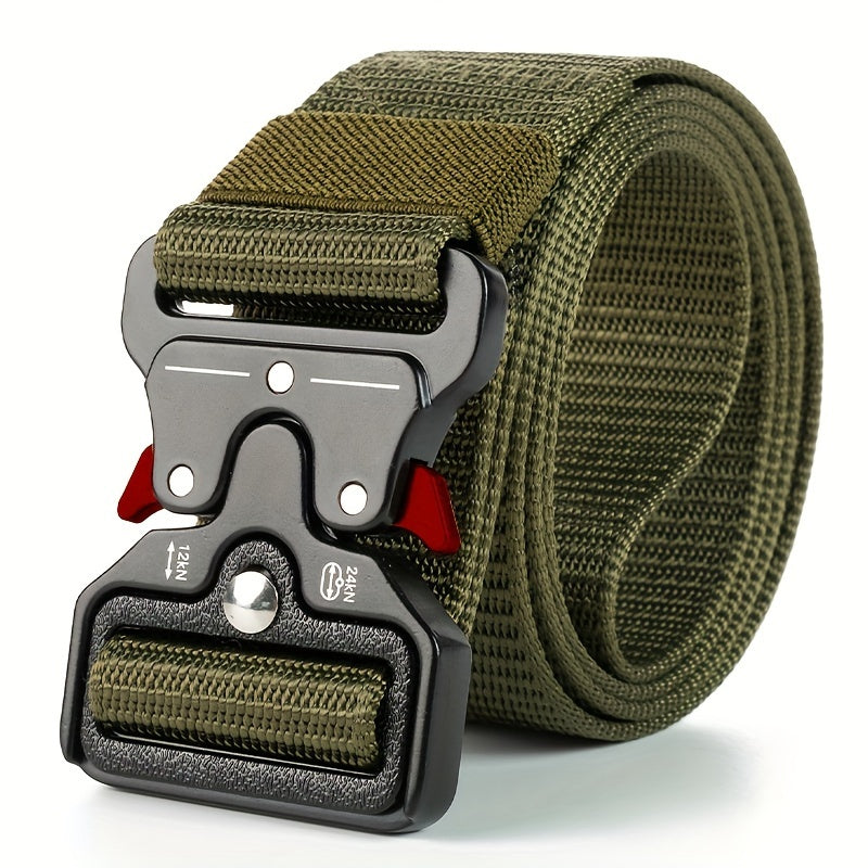 Men's Camo Nylon Belt - Sturdy, Adjustable for Outdoor Sports - Perfect for Valentine's Day