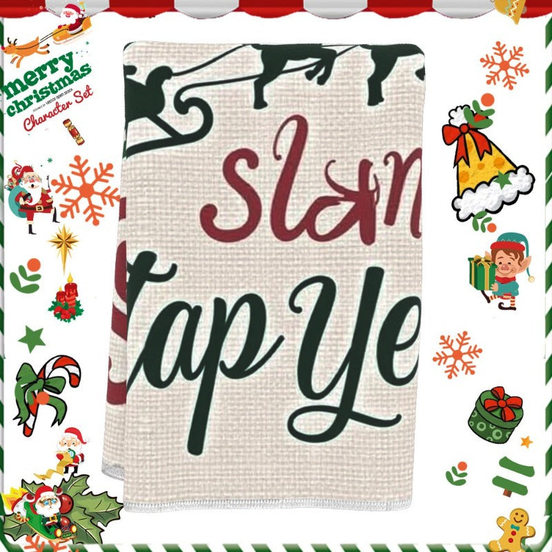 1 piece of Christmas kitchen towel measuring 18 by 66.04 cm. This soft Merry Christmas towel is perfect for the wintertime. Get yours now!