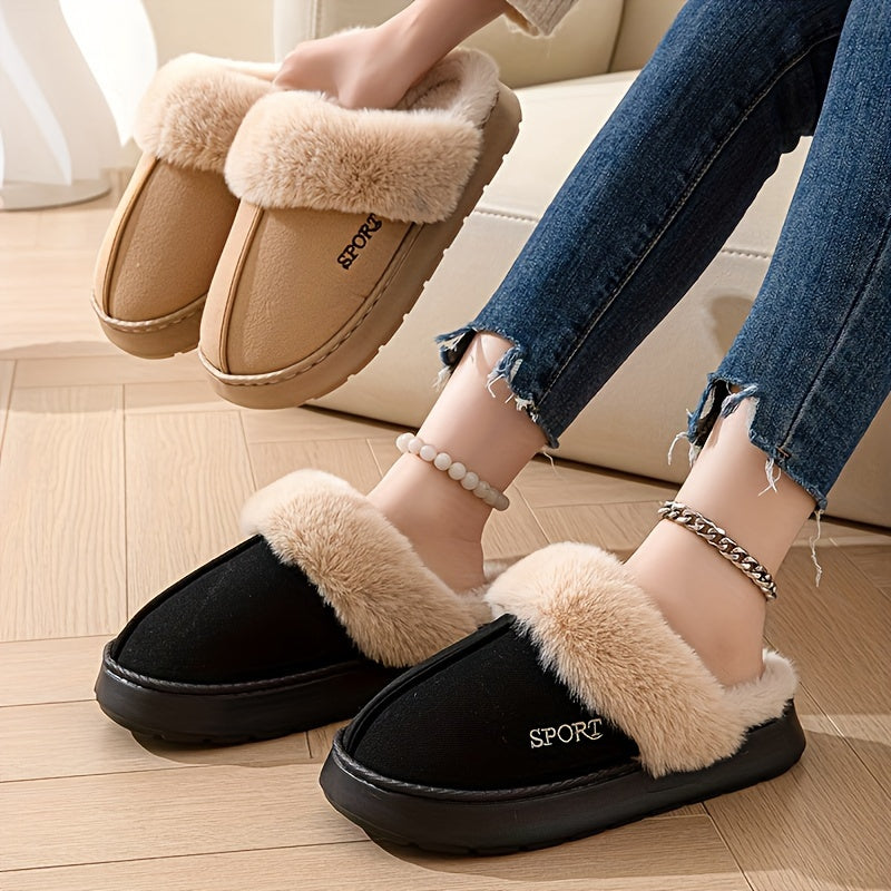 Women's Indoor Slippers with Soft Fabric Upper and EVA Sole, Comfortable for Home