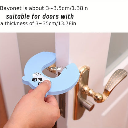 1/2/4-piece Anti-Pinch Door Stopper Set for Child Safety