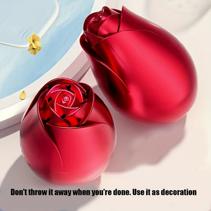 1pc, Rose-shaped Automatic Toilet Cleaner, Long-lasting, Durable, Easy to Operate, Household Cleaning Tool