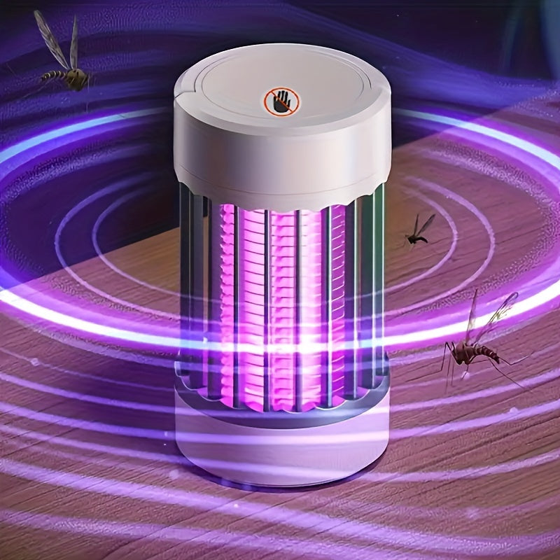 USB-powered mosquito killer lamp, non-toxic bug zapper without batteries, indoor ultrasonic insect repellent.