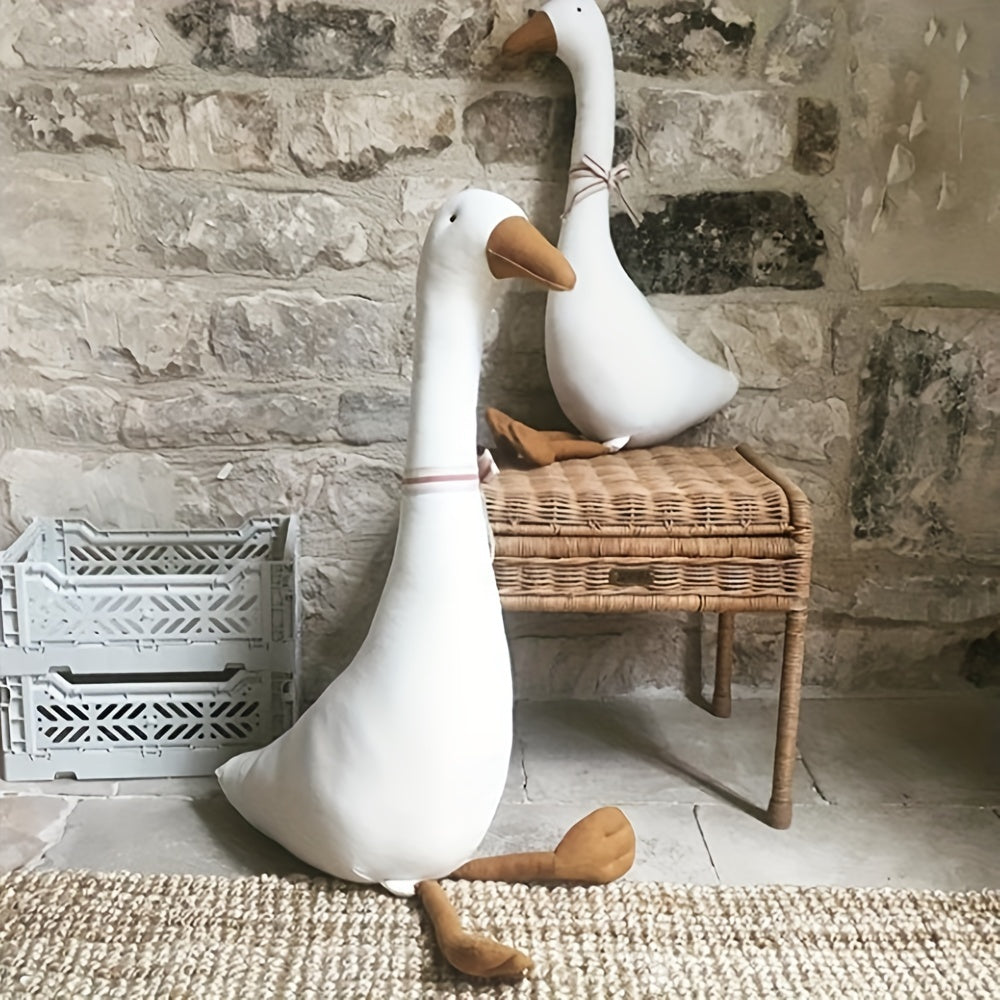 Cute Cartoon Big Goose Doll - A Wonderful Addition to Any Child's Room or Nursery!