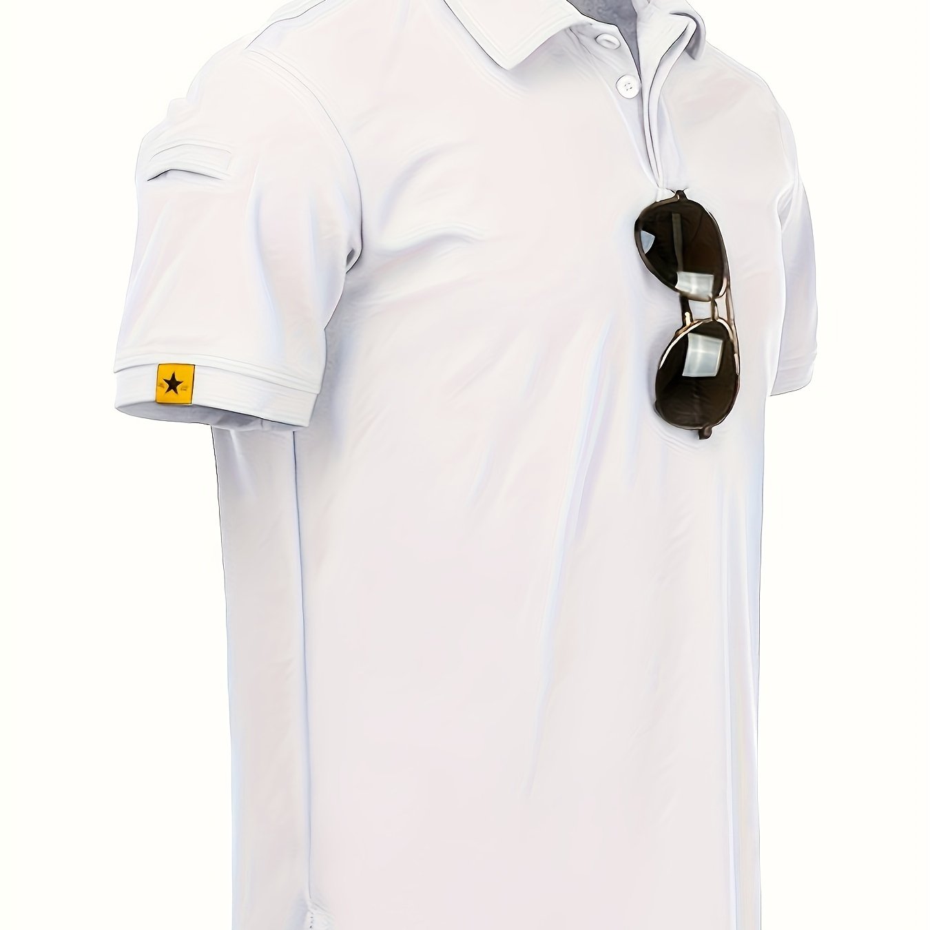 Men's casual stretch sports shirt ideal for golf and tennis during the summer outdoor season.