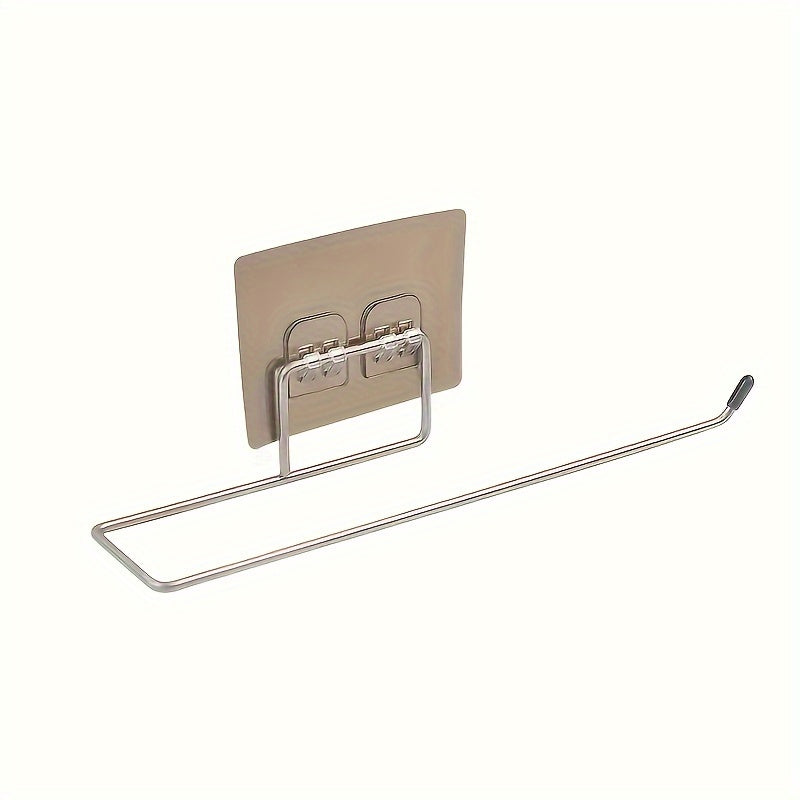 FlexiMounts Iron Wall Mount Kitchen Paper Towel Holder - No-Drill Towel Rack with 180° Twist - Multipurpose Home Storage Organizer