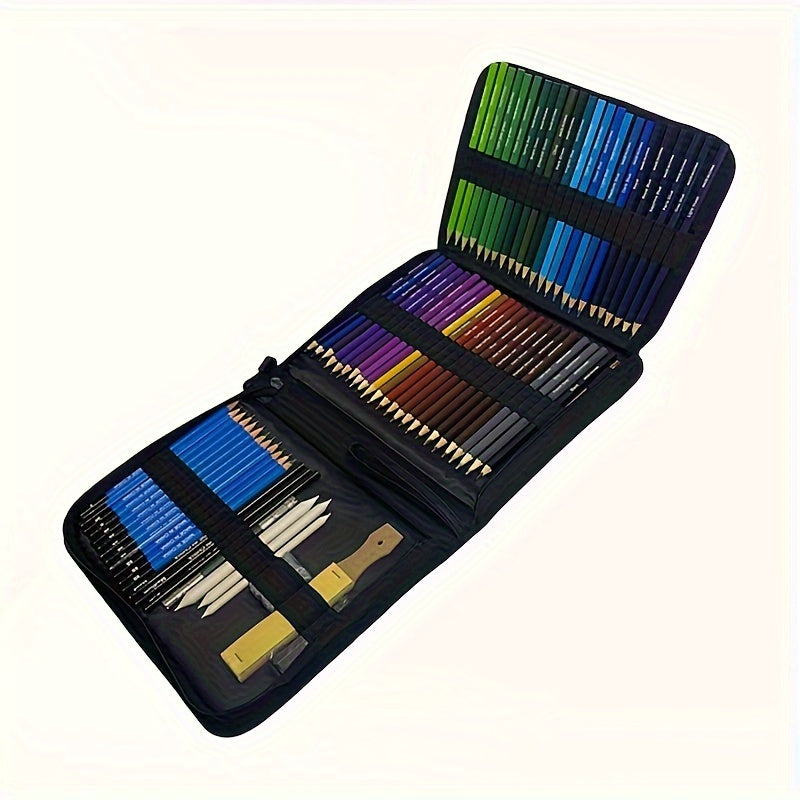 120 Oil-Based Colored Pencils, 96 Pencil Carrying Case, 72/50/36 Sketch Colored Pencils for Art Supplies.