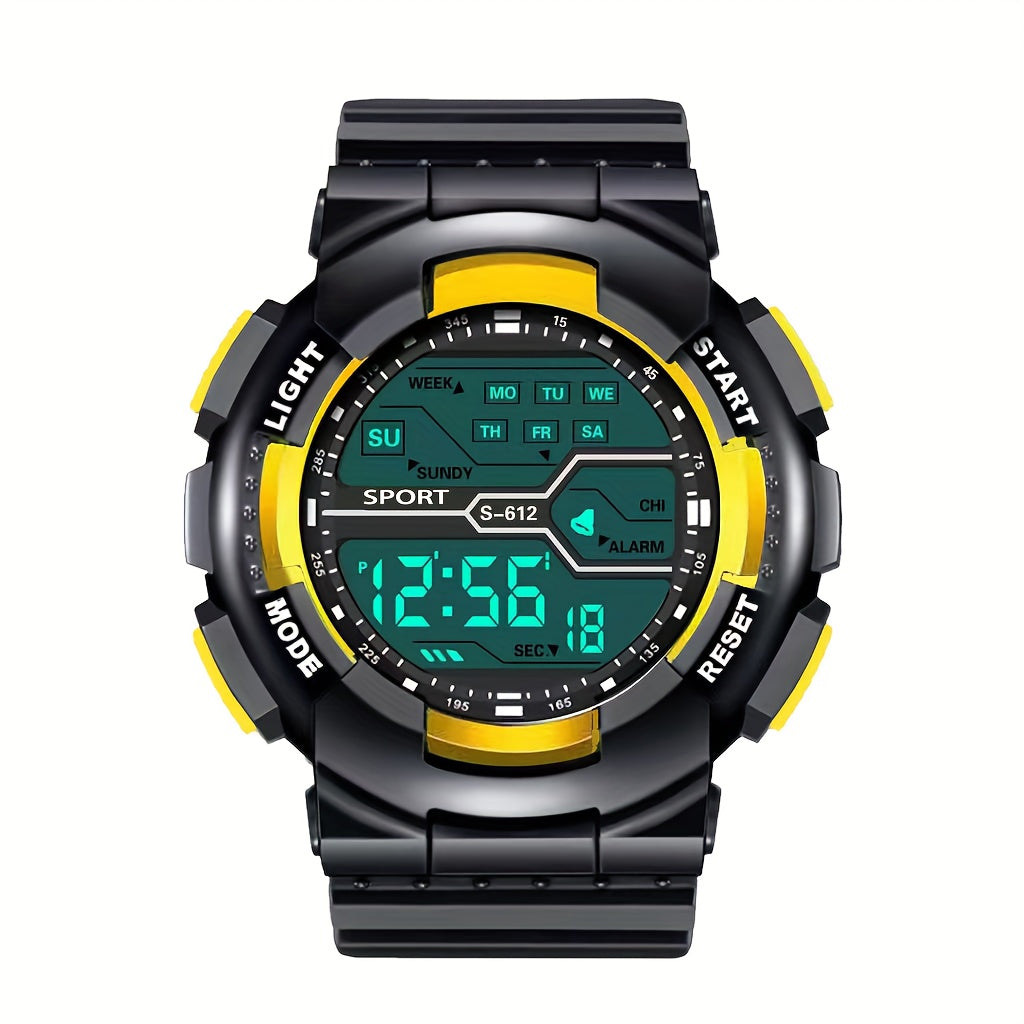 Great Gift Idea: Sporty Electronic Watch with Luminous Display, Perfect for Teens and Adults