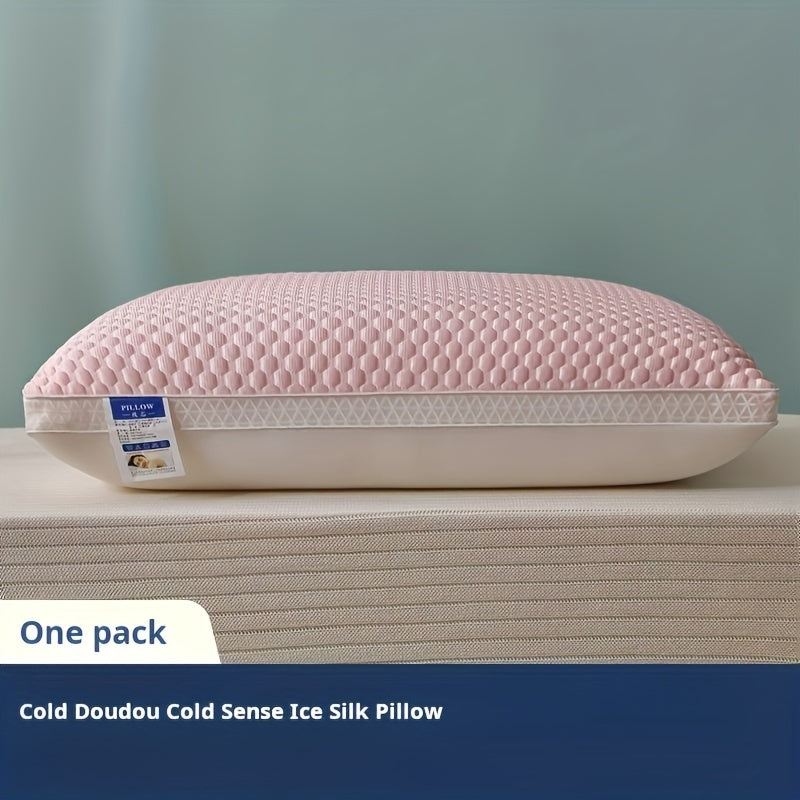 Keep cool and comfortable with our Cold Bean Curd Pillow - perfect for a relaxing sleep! Designed to provide neck and spine support, moisture-wicking properties, and ideal for adding a touch of style to your living room or bedroom decor.