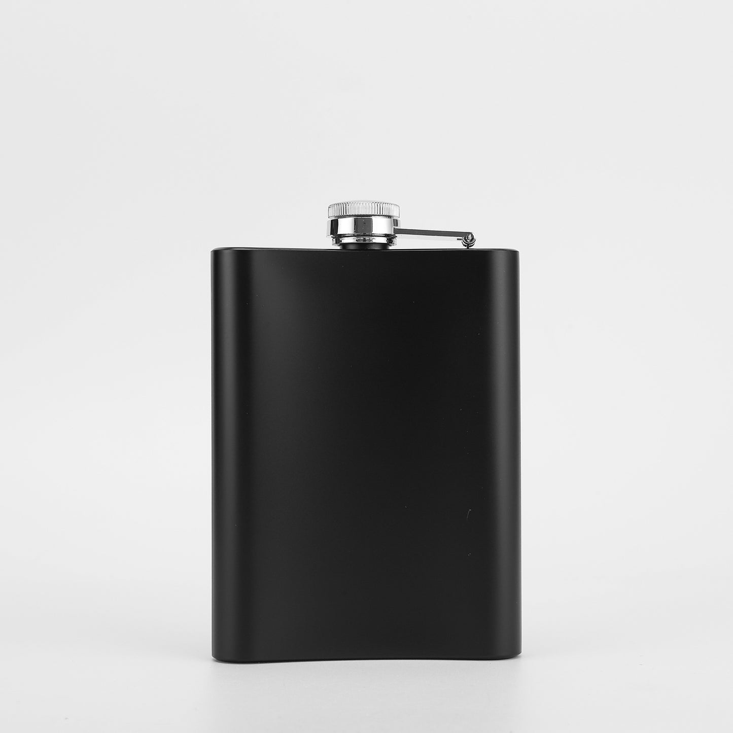 Black Matte Finish 7oz Stainless Steel Hip Flask - Ideal for Outdoor Activities, Holiday Parties, and Graduation Events