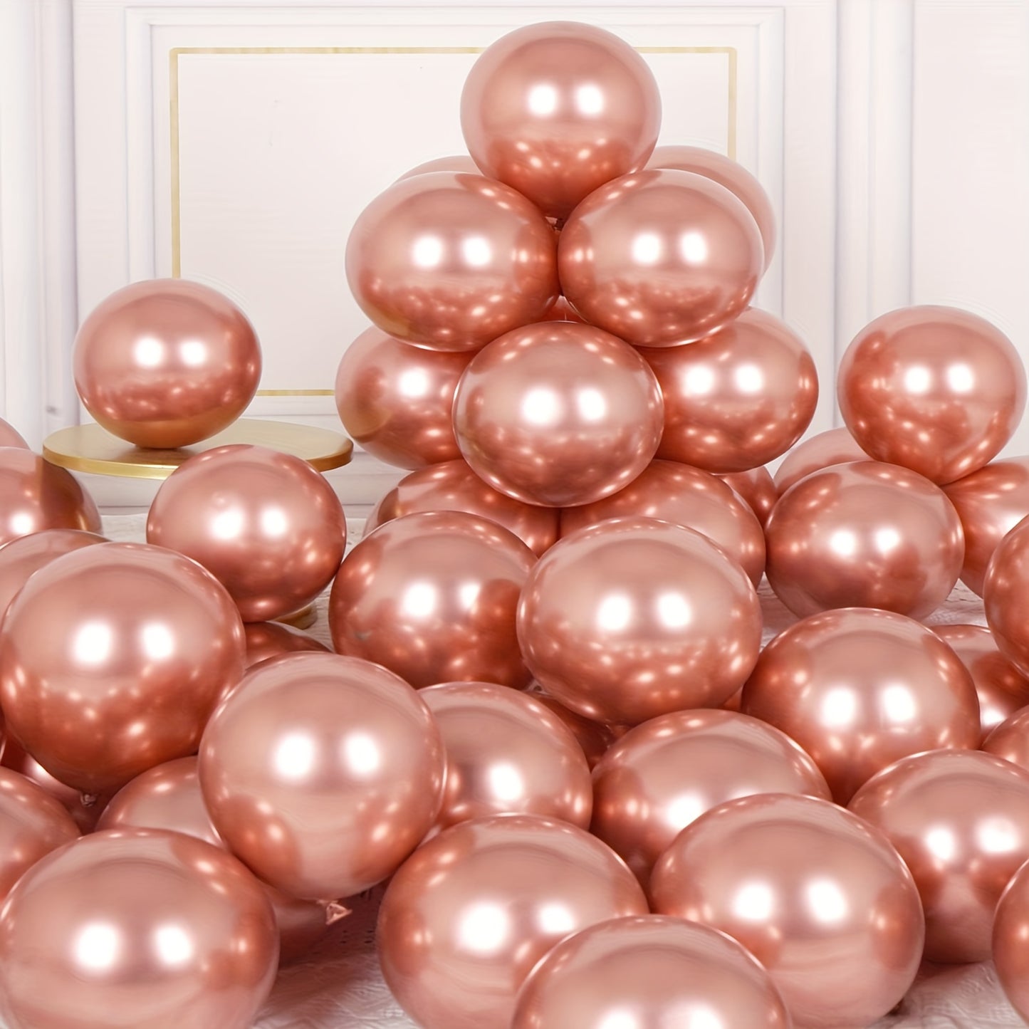 40-pack blush pink balloons for various occasions - made of emulsion material, no electricity required, suitable for ages 3-12, perfect for indoor and outdoor decoration.