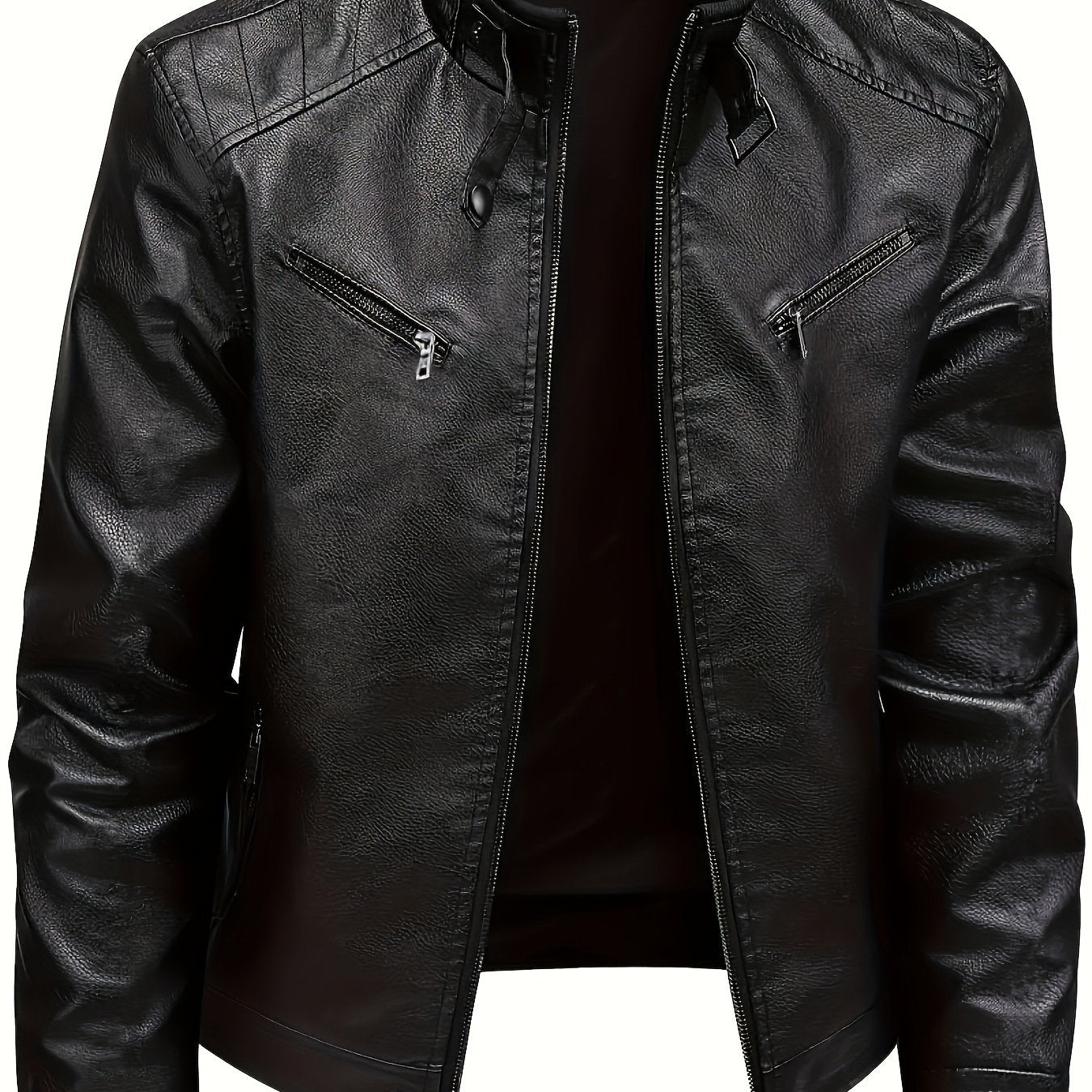 Men's versatile motorcycle coat for spring and autumn.