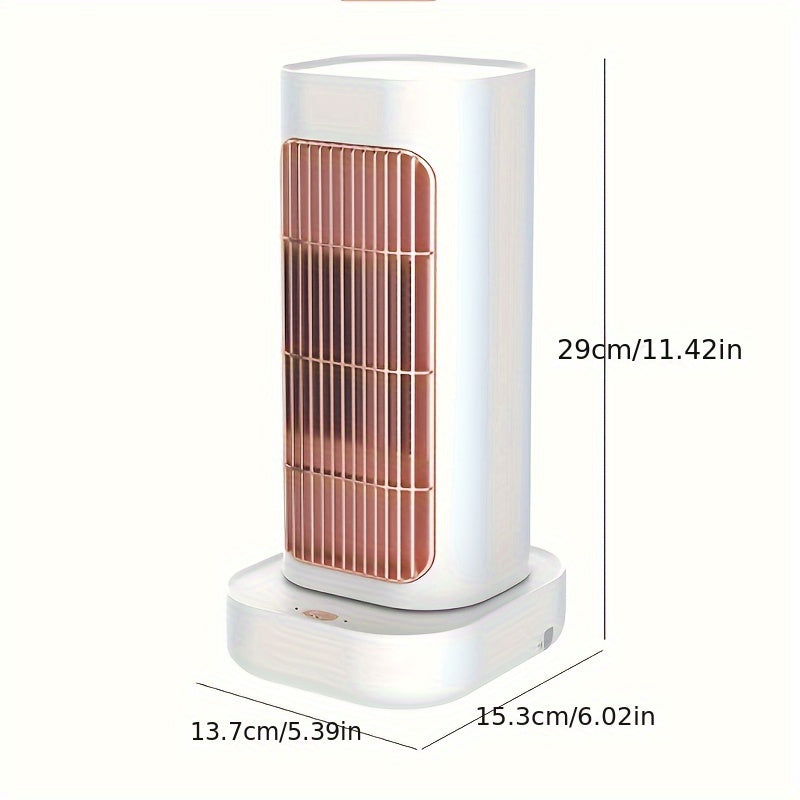 Portable 1-piece PTC Ceramic Space Heater with 1300W power, ideal for heating large rooms. Features 2 heat settings, 90° oscillation, adjustable thermostat, and overheat & tip-over protection for safety. Comes with a plastic base, operates on 220V-240V