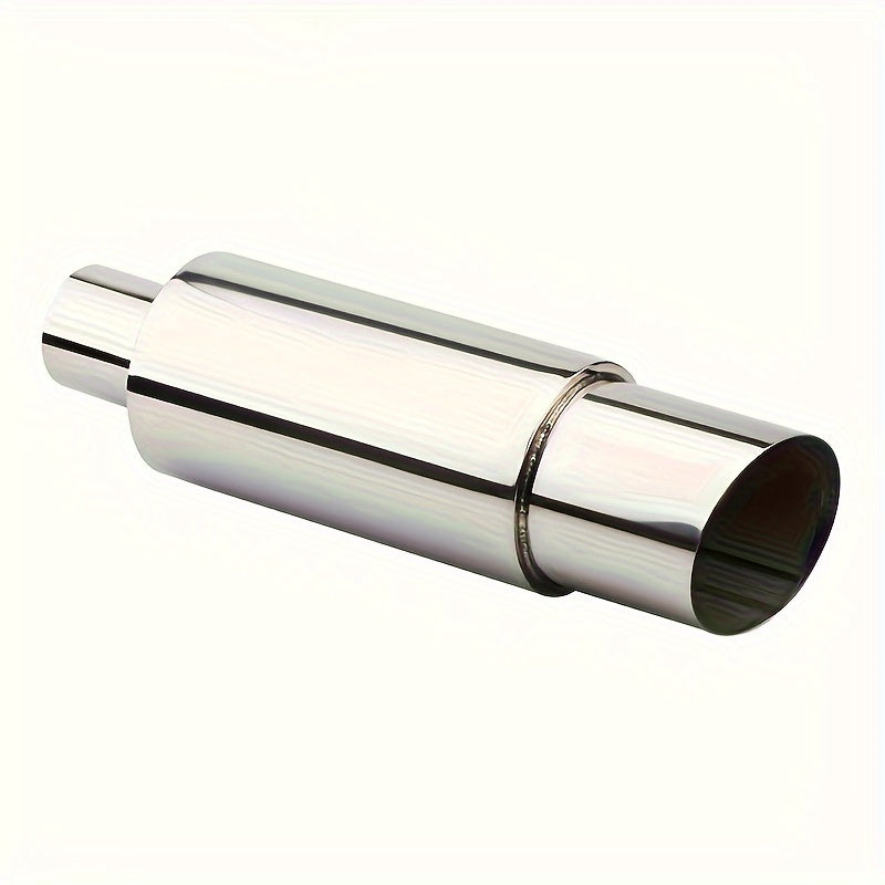 Universal stainless steel exhaust pipe for sports cars with loud sound.