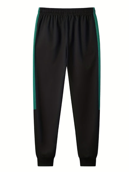 Men's 3-piece tracksuit set for gym workout and running, featuring a full-zip jacket, sweatshirt, and jogging pants.