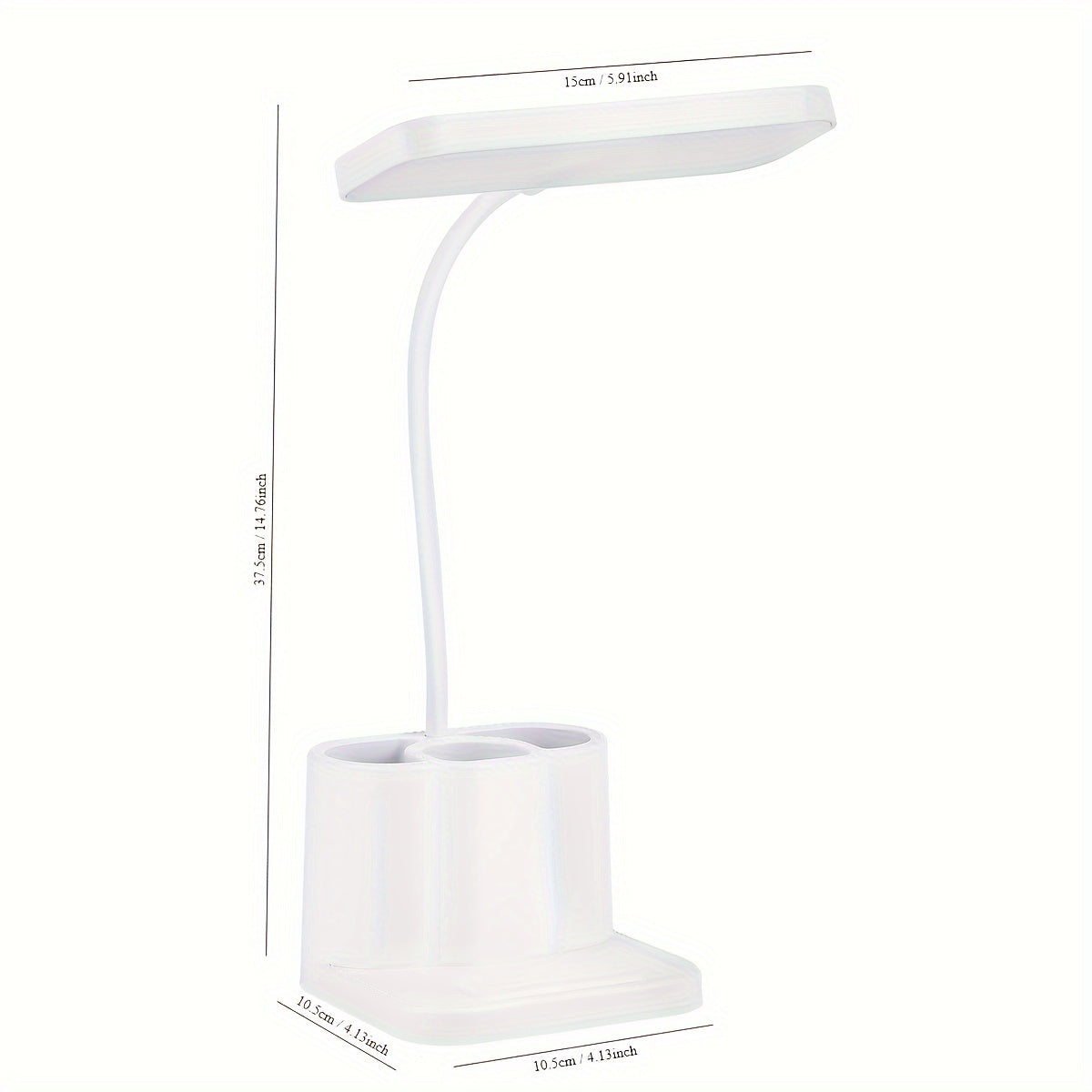 LED pen holder desk lamp with eye protection, ideal for university dorms and children's bedrooms.