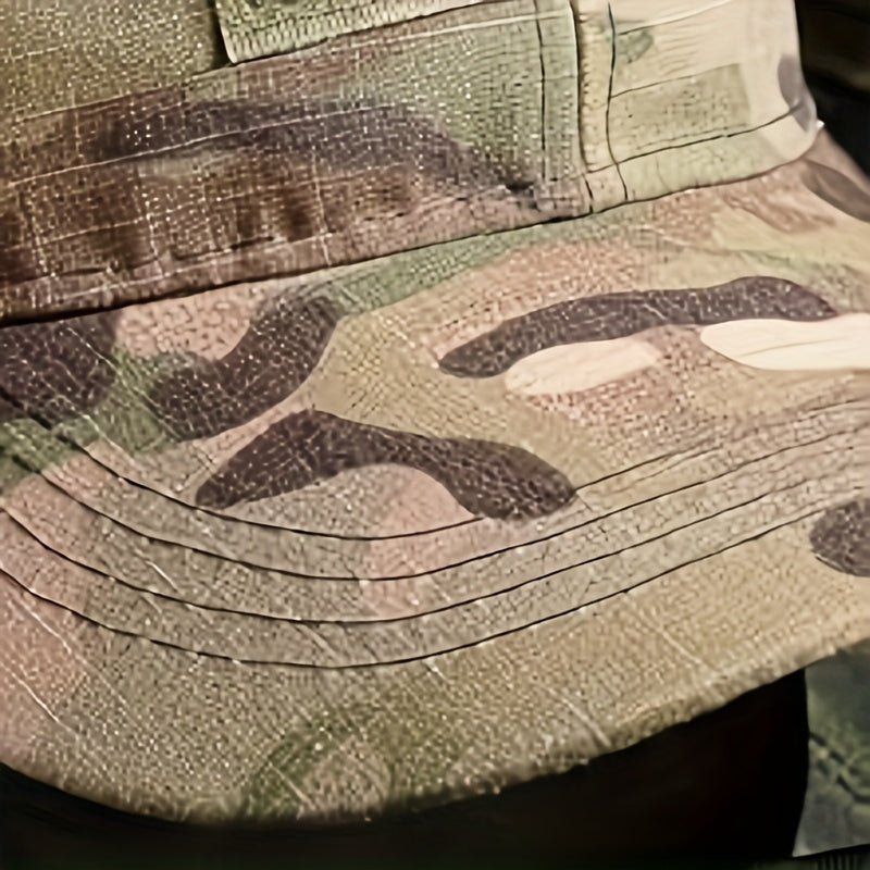 Camouflage baseball cap with cooling neck gaiter and UV protection mask for men and women, suitable for outdoor activities.