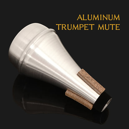 Lightweight trumpet straight mute with cork for jazz, classic, beginners