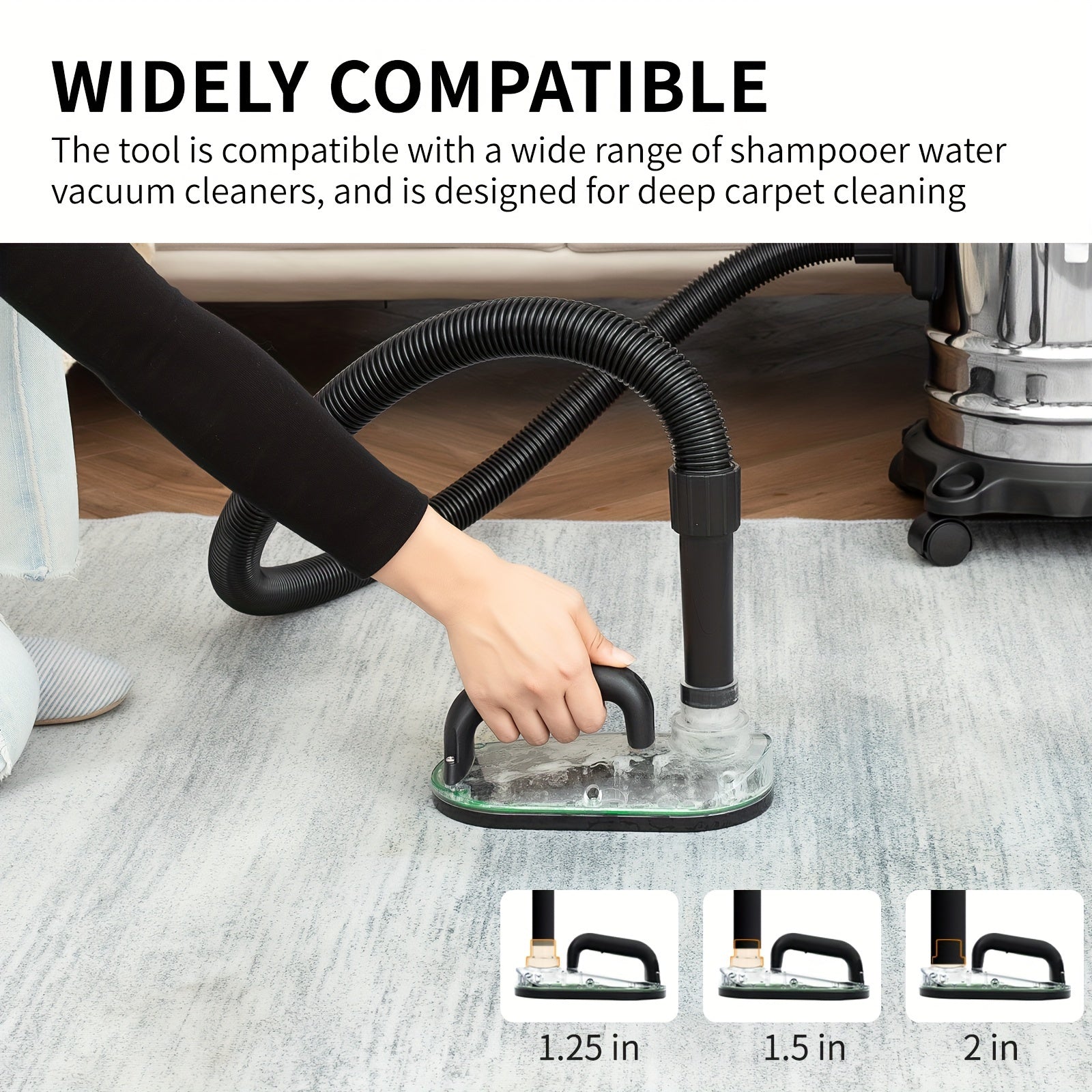 Nekuma Carpet Stain Remover Tool Attachment - For Water Filtration Wet Extractor Vacuum Cleaner - Deep Cleaning Pet Rug Shampooer Solution - Home Floor 1pc