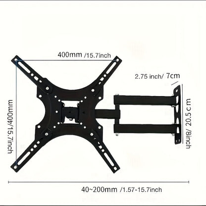 Telescopic Swing Bracket TV Stand - Adjustable Metal Stand for Monitors, No Electricity Required