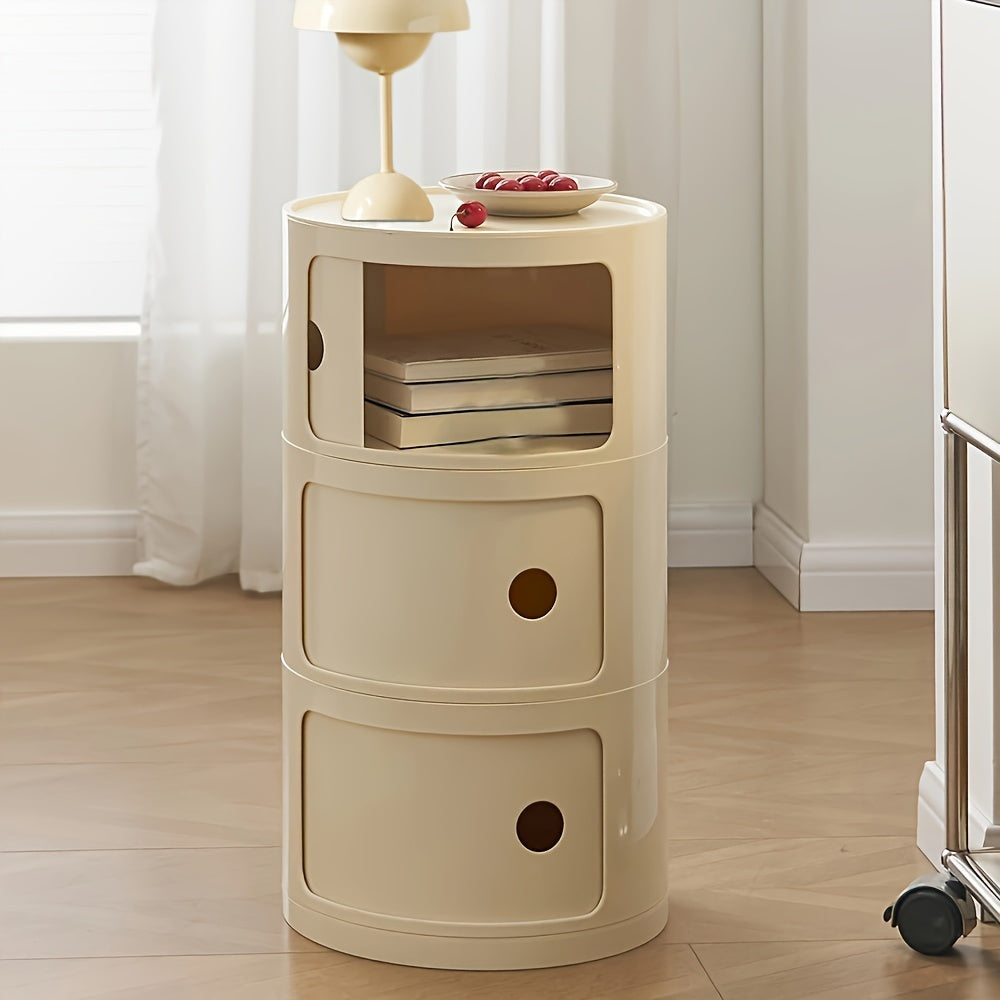 Bedside Table with Drawers, 1pc available in 2/3/4 Drawer options. Perfect for Living Room, Bedroom, Office, Small Spaces, Bathroom, Storage, Organization. Can also be used as a Cabinet, End Table, or Under-Bed Storage solution.