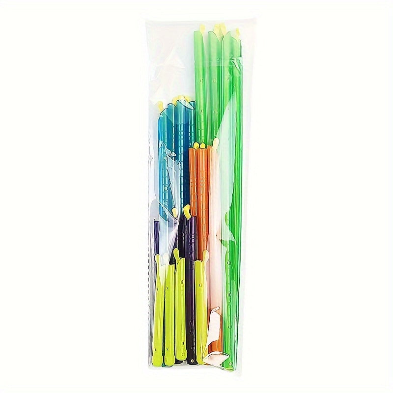 Set of sealing sticks for splitting, clipping, and keeping food, tea, coffee, snacks, milk powder fresh. Includes sealing sticks and strips for fresh-keeping.