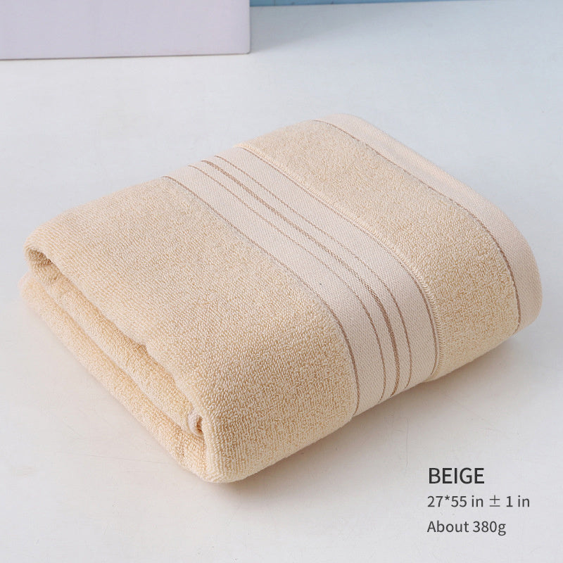 3 colors of cotton bath towels, 68.58*139.7 cm, highly absorbent