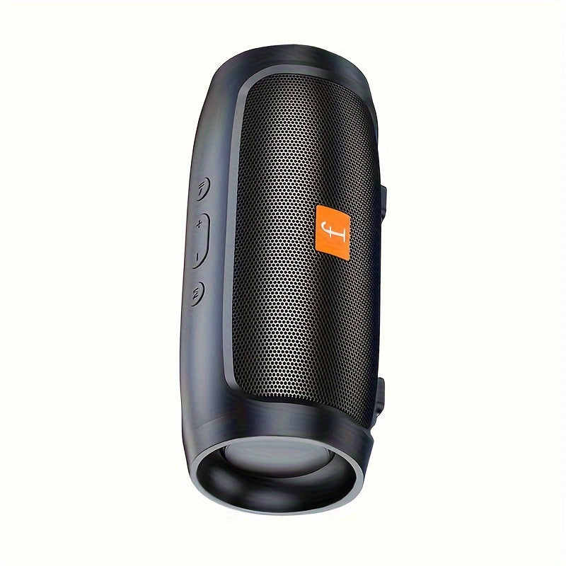 Black F524 Wireless Speaker with Dual Channel Subwoofer for Home and Car