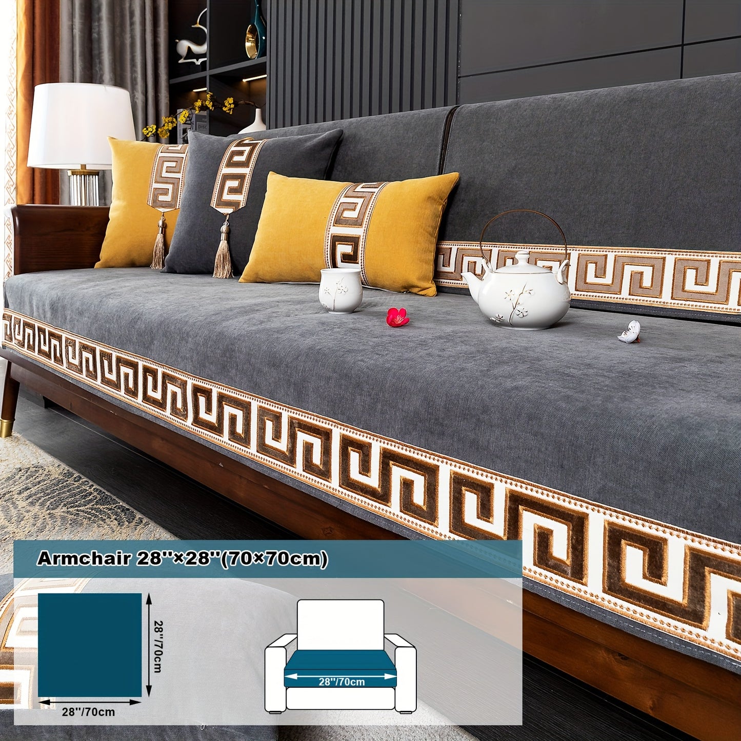 European-style Snowy Sofa Cushion, Chic Nordic Light Luxury, Popular in Europe, US, and Middle East.