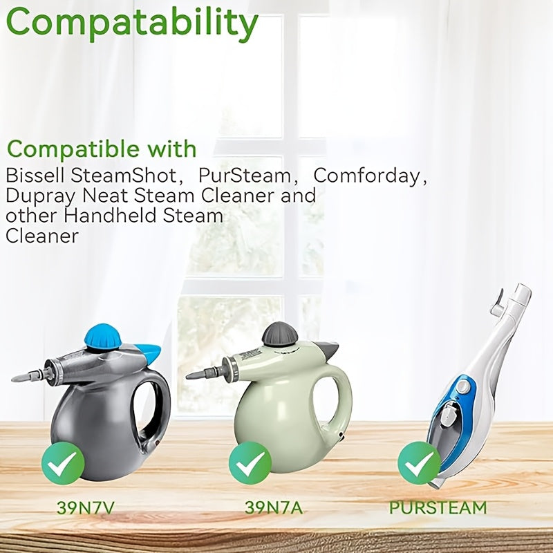 Set of 4 Reusable Microfiber Steam Mop Pads, Easily Washable and Compatible with Majority of Handheld Steam Cleaners for Home Cleaning