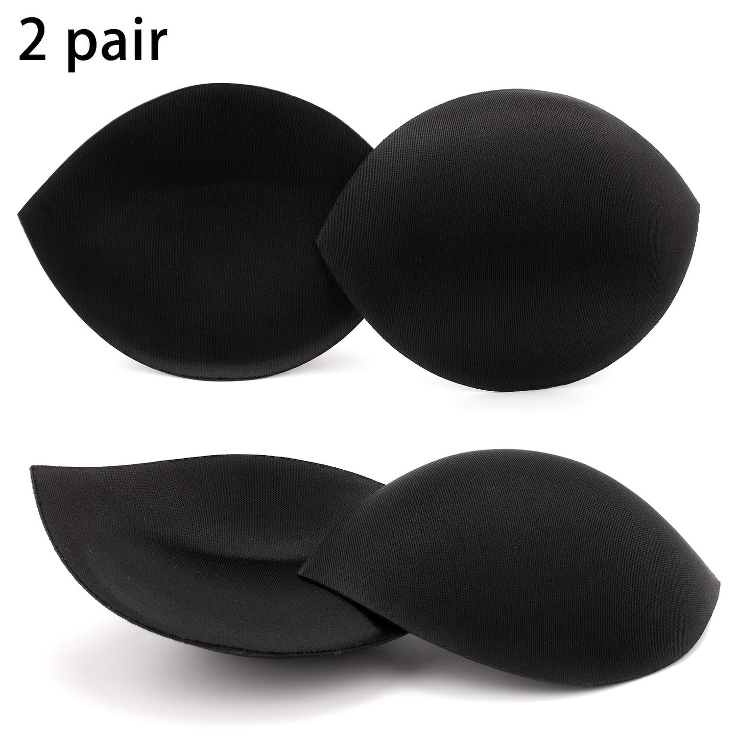 Triangle chest pads for sports bra enhance bust support.