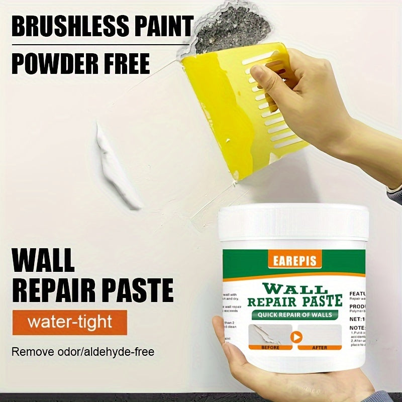 Quick-Dry Wall Repair Paste - Ideal Solution for White Walls, Leaves No Residue, A Must-Have for Home Cleaning