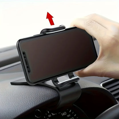 ABS Material Dashboard Phone Holder for Cars - Easy Installation, Anti-Slip Clamp, Rotatable Mount for Various Phone Brands, Non-Waterproof Auto Device Support