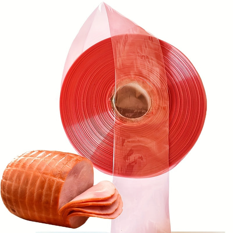 SISCCI offers a durable plastic sausage casing that is resistant to high temperatures. Available in lengths of 1, 5, or 10 meters with a diameter of 55mm, this food-safe casing is perfect for sausage making and meat preservation. Use it for sausage, ham