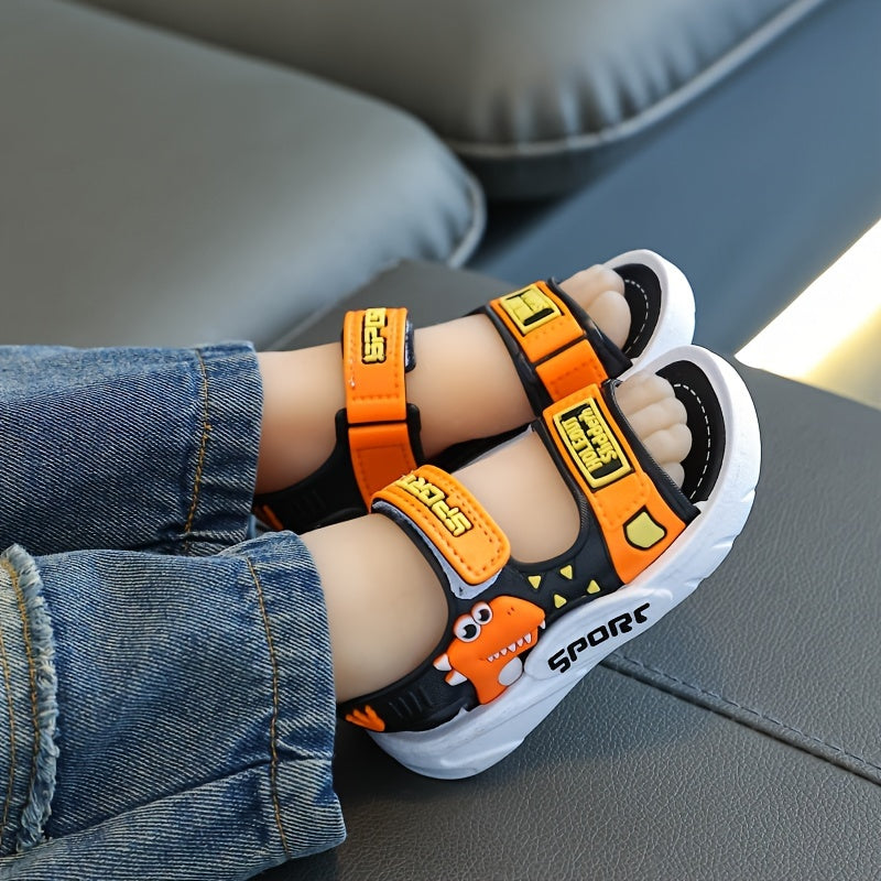 Children's PVC sandals with fun designs, adjustable closure, and durable construction for everyday wear in any season.