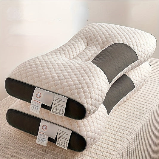 3D SPA Massage Pillow that helps with sleep and neck protection. Knitted pillow perfect for bedroom or dorm room bedding.