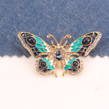 Stylish Rhinestone Butterfly Brooch - A Versatile and Fashionable Addition to Your Wardrobe, Purses, and Headwear