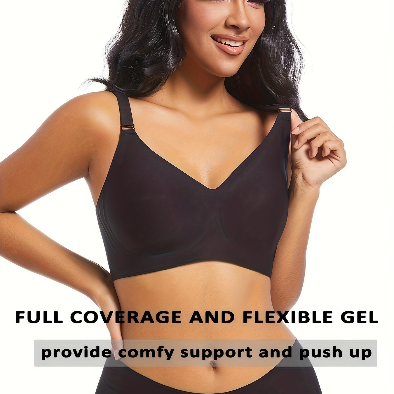 Seamless wireless push-up bra for sexy comfort in women's lingerie.