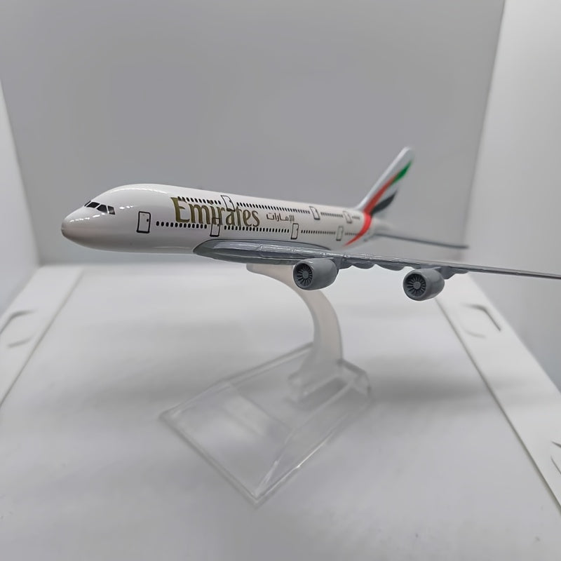 Detailed collectible Airbus A380 model for hobbyists and car decor enthusiasts, perfect gift idea.