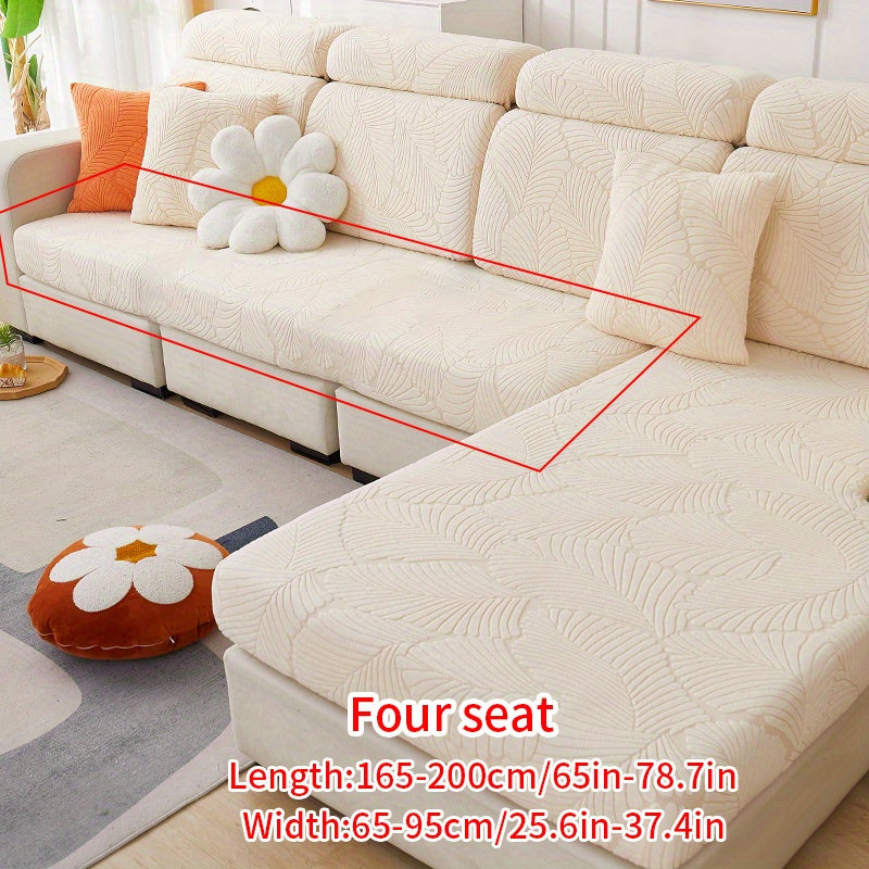 Non-slip elastic sofa slipcover protects furniture year-round in any room.